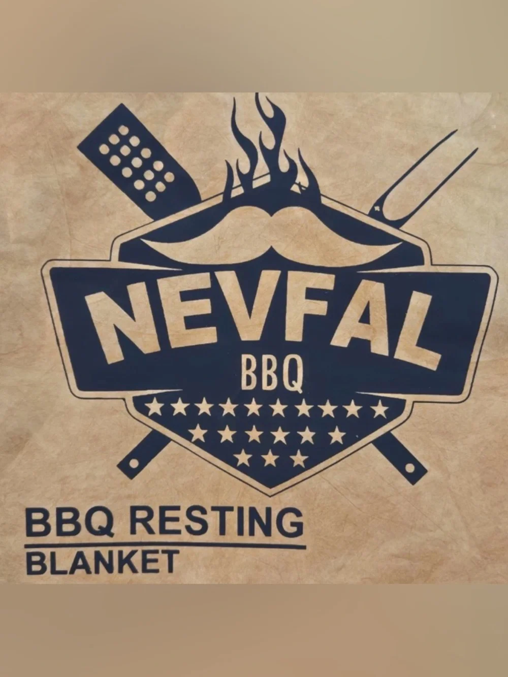 Nevefal BBQ Resting Blanket - Tan and Silver